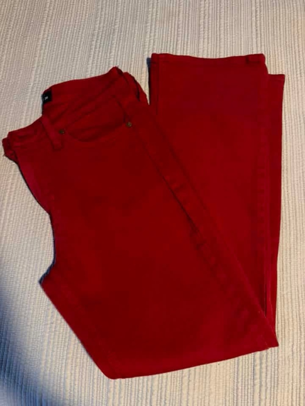 Just Black Women's Red Ankle Jeans
